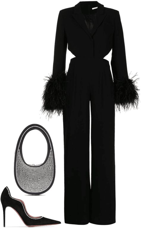 Fashion Event Outfit Ideas, Outfits For Events Classy, Boss Lady Outfit Business, Night Event Outfit, Event Outfit Ideas Classy, Graduation Jumpsuit Outfit, Black Jumpsuit Outfit Night Classy, Soiree Jumpsuits, Black Tie Jumpsuit