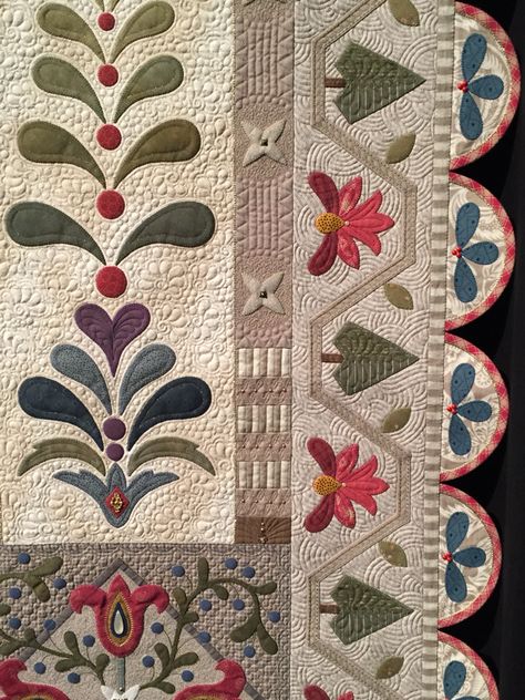 Modern Applique, Binding Ideas, Appliqué Work, Border Patterns, Quilt Borders, Appliqué Quilts, Free Motion Quilting Patterns, Border Ideas, Hexie Quilt