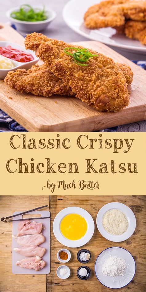 Crispy Chicken Katsu, Katsu Chicken, Chicken Katsu Recipes, Katsu Recipes, Chicken Lombardy Recipes, Chicken Lombardy, Crispy Chicken Recipes, Chicken Katsu, Chicken Breast Recipes Baked