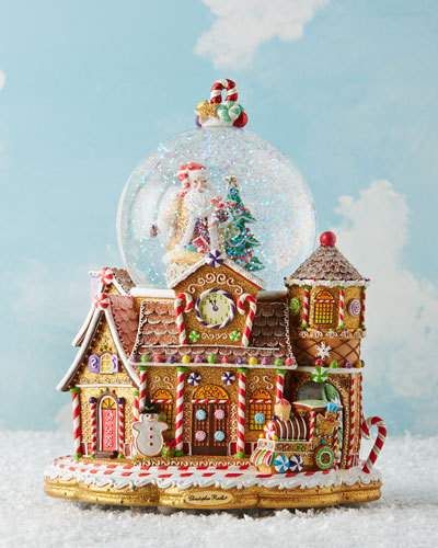 Snow Globe Cabin, Aesthetic Snowglobe, Candy Village, Snow Globe City, Nyc Snow Globe, Snow Globe Collection, Nyc Snow, Globe Collection, Snowglobe Collection