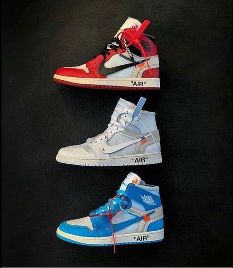 White Air Jordan 1, Jordan Shoes Wallpaper, Off White Jordan 1, Jordan 1 Off White, Jordan Art, Sneakerhead Room, Jordan Shoe, Jordan Off White, Sneakers Wallpaper