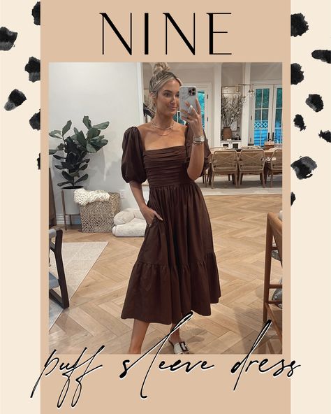 Ruched Puff Sleeve Poplin Midi … curated on LTK Puffed Sleeve Dress, Chocolate Puff, Sleeves Dress, Puffed Sleeves Dress, Puffed Sleeves, How To Style, Sleeve Dress, Off Shoulder Dress, Smocking