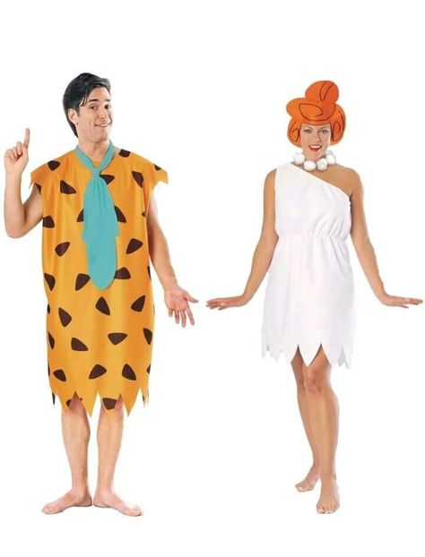 Fred & Wilma costume. Wilma Flintstone Costume, Fred And Wilma Flintstone, Halloween School Treats, Best Couples Costumes, Halloween Creative, Funny Cosplay, Fairy Halloween Costumes, The Flintstones, Boy Halloween Costumes