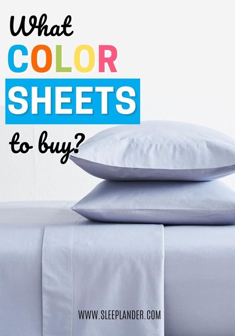 Wondering what color to buy for your next bedding sheet set? Color is such a high emotional and even psychological factor. Read more to find out what the best colors for promoting sleep are. #sleep #color #bedroomdecor Best Sheets To Buy, Color Bed Sheets, Blue Headboard, Best Bed Sheets, Best Sheets, Sleep Help, Bedroom Color Schemes, Adjustable Beds, Bedding Accessories