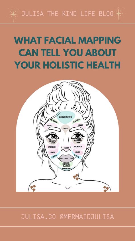 What Facial Mapping Can Tell You About Your Holistic Health - Julisa Facial Mapping, Skin Mapping, Health Chart, Face Mapping, Digestive Juice, Natural Acne Remedies, Liver Support, Heart And Lungs, Body Organs