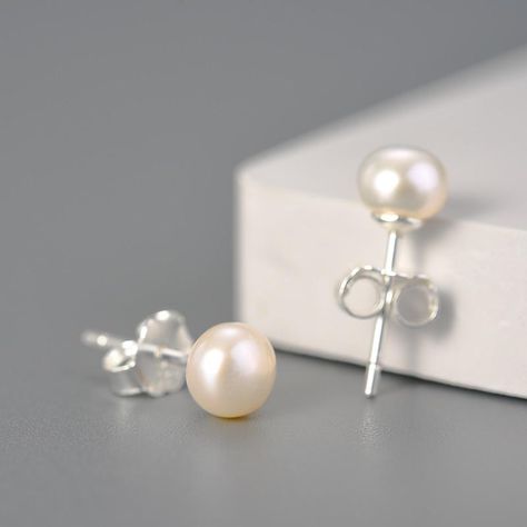 <h1>Stunning handcrafted 925 Sterling Silver Natural Pearls Vintage Stud Earrings is inspired by nature!</h1> <p>With a love and passion for natural beauty. The stylish design of this pair of pearl stud earrings are elegant and unique, and this magnificent piece is comfortable to wear and affordable. Beautifully crafted, made with genuine silver, this gorgeous crafted designer jewellery is perfect for everyday wear or any occassion. This sensational handmade pearl earrings will makes a statement Pearl Earrings Designs, Vintage Stud Earrings, Fancy Jewelry Necklace, Handmade Fine Jewelry, Diamond Gift, Stud Earrings For Women, Birthstone Earring, Black Diamonds, Designer Jewellery