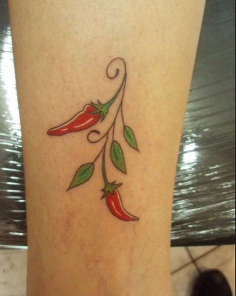 Chilli Pepper Tattoo Chill Pepper Tattoo, Chilli Tattoo Outline, Chile Pepper Tattoo, Jalapeno Tattoo, Chilli Pepper Tattoo, Pepper Tattoos, Chilli Tattoo, Chili Pepper Tattoo, Pepper Tattoo