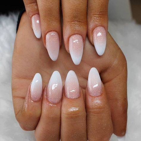 Ombré French, French Fade Nails, Ombre French Nails, Ellie Rose, Rounded Acrylic Nails, Natural Acrylic, French Fade, Natural Acrylic Nails, Graduation Nails