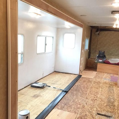 How to Paint Interior RV Walls - The Happy Glamper Co. Interior Design Camper, Removing Wall, Paint Rv, Rv Interior Remodel, Happy Glamper, Camper Trailer Remodel, Diy Camper Remodel, Rv Makeover, Travel Trailer Remodel