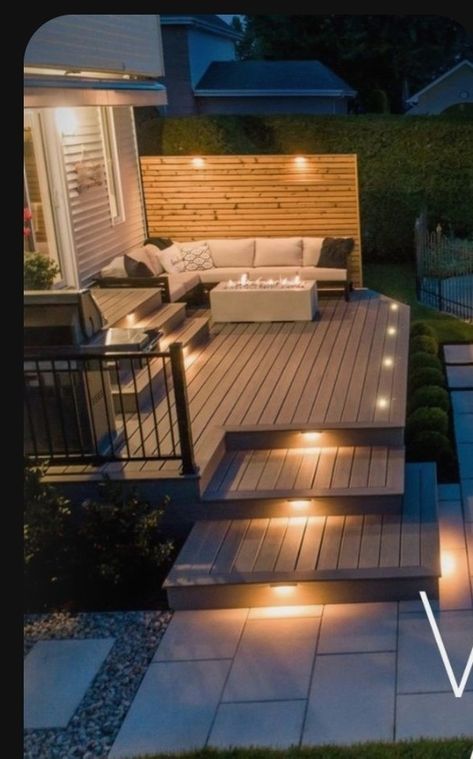 Composite Deck Ideas, Composite Decking Ideas, Garden Patios, Decking Ideas, Composite Deck, Patio Projects, Deck Ideas, Deck Garden, Composite Decking