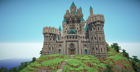 Minecraft Castle Door, Minecraft Castle Map, Minecraft Small Castle, Chalet Minecraft, Minecraft Small House, Castle Entrance, Castle Minecraft, Ideas For Minecraft, Minecraft Houses Blueprints