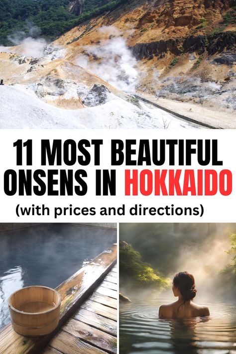 11 Best Onsens In Hokkaido, Japan (+Prices & Pics!) Hokkaido Skiing, Tokyo With Kids, Hokkaido Japan, Healing Waters, Stunning Landscapes, Hakone, Ski Resort, Plan Your Trip, Hot Springs