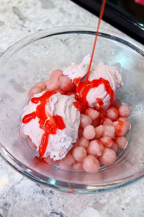 Cornstarch Boba, Boba Recipe, Recipe Strawberry, Boba Pearls, Ice Crea, Boba Drink, Strawberry Syrup, Tapioca Flour, Corn Flour