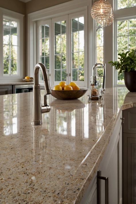 Elevate your kitchen with the timeless elegance and durability of quartz countertops. Discover how to effortlessly enhance your space in this daily interior designer routine. #Ad #homedecor #homedesign #kitchen #Painthome interiorarchitecture best Wall Colors for kitchen Colors
Bright Room Colors
best colors combinations 
Home Remodeling
Modern Paint Colors
2024 Earth Tone Quartz Countertops, Tan Quartz Countertops, Tan Countertops Kitchen, Warm Quartz Kitchen Countertops, Cream Quartz Countertops, Gold Quartz Countertops, Brown Quartz Countertops, Quartz Kitchen Countertops Colors, Paint Colors 2024