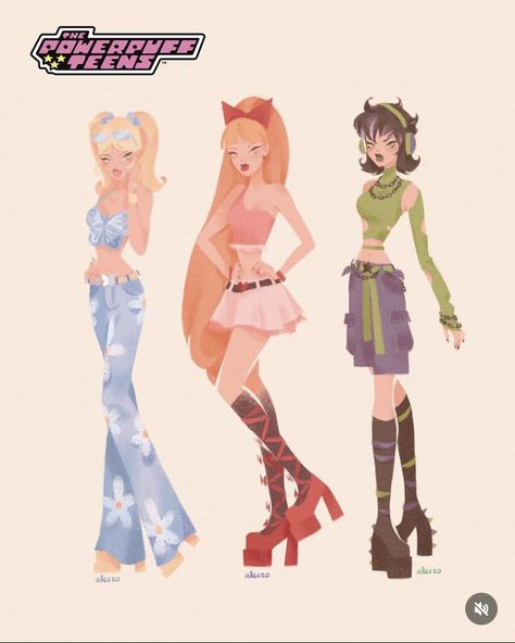 Power Puff Girls Bubbles, Bubble Clothes, Girly Graphics, Powerpuff Girls Fanart, Cartoon Girls, Powerpuff Girl, The Powerpuff, Female Cartoon, Puff Girl