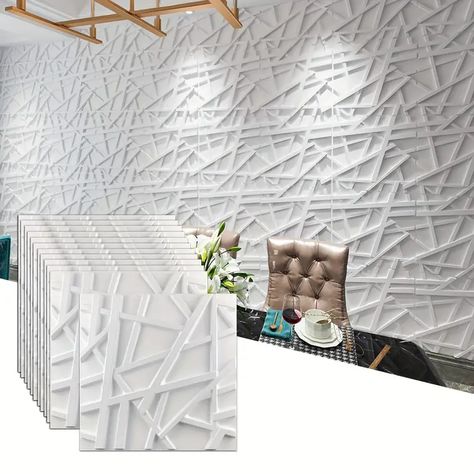 3d Three dimensional Wall Panels Waterproof Moisture proof - Temu Wallpaper Tiles, Bathroom Corridor, Wallpaper And Tiles, Tile Cladding, Decorative Wall Tiles, Pvc Wall Panels, Dimensional Wall, Decor Wallpaper, 3d Wall Panels