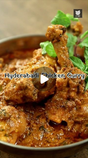 Get Curried on Instagram: "Learn How To Make HYDERABADI CHICKEN At Home, from The Bombay Chef - Varun Inamdar only on Get Curried. Make this HYDERABADI CHICKEN Recipe in a simple, quick and easy method, at your home and share your experience with us in the comments below.

*Hyderabadi Chicken Ingredients:-
1 kg chicken thigh and leg
200 grams fried onions
1/4 cup mint leaves 
1/4 cup coriander leaves
1 tbsp coriander seed powder
1 tbsp jeera powder
1 tbsp red chilly powder
1/2 tsp turmeric powder
1/2 tsp pepper powder
200 grams curd
200 ml coconut milk
50 grams almond paste
1 tbsp lemon juice
4 tbsp oil
2 tbsp ghee
2 tbsp ginger garlic paste
8 green chilies slit
1 tbsp garam masala
1 pinch saffron" Hyderabadi Chicken Curry, Chicken Reci, Hyderabadi Chicken, Coriander Seed, Ginger Garlic Paste, Almond Paste, Turmeric Powder, Pepper Powder, Coriander Leaves