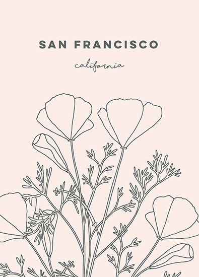 A hand-lettering illustration of California golden poppy flowers. Golden Poppy Tattoo, Poppy Mural, Painting A Fence, California Poppy Drawing, California Golden Poppy, California Wild Flowers, Flower Art Project, Sf Tattoo, California Drawing