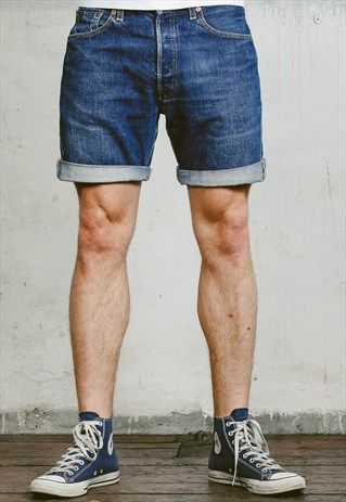 Vintage+90s+Levi's+Cut+Off+Shorts 90s Fashion Male, Fashion 1990s Style, Shorts Outfit Men, 90s Fashion Mens, Blue Shorts Outfit, 90s Fashion Models, Men Styling, Cut Shorts, Short Jean Shorts