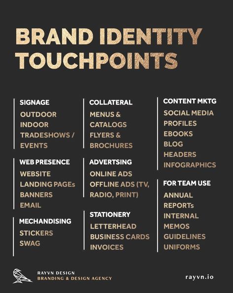 Creative Brand Merchandise Ideas, Brand Experience Design, Building Brand Identity, Creative Brand Names, Branding Ideas Inspiration, Clothing Brand Design Ideas, Brand Identity Template, Design Agency Logo, Marketing Plan Infographic