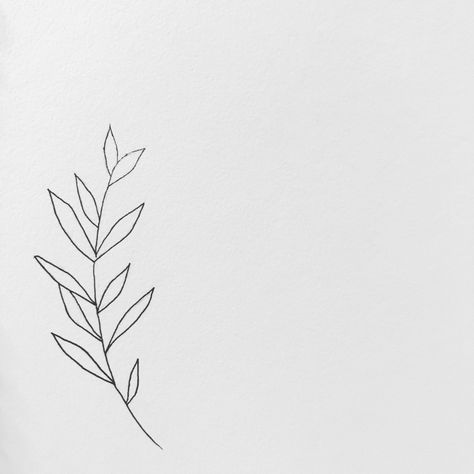 Small Greenery Tattoo, Minimalist Tattoo Plant, Olive Branch Tattoo Minimalist, Minimalist Tattoo Drawings, Minimalistic Plant Tattoo, Simple Olive Branch Tattoo, Plant Tattoos Simple, Small Olive Branch Tattoo Simple, Micronpen Art