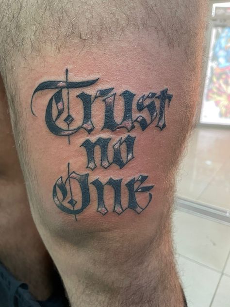 tattoo No Risk No Story Tattoo, Trust No One Tattoo, Tattoos Forearm, Story Tattoo, Half Sleeve Tattoos Forearm, One Tattoo, Chest Tattoo Men, Trust No One, Tattoo Sleeve Designs