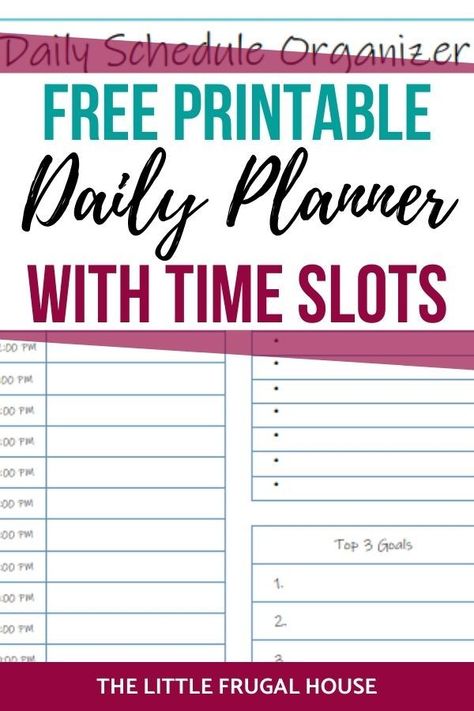 Grab this cute and free PDF printable daily planner with time slots to organize and plan your day. Be more productive and have better time management! Daily Planner Diy, Daily Calendar Template, Free Wedding Planner Printables, Daily Planner Sheets, Daily Planner Printables Free, Free Calendar Template, Schedule Organization, Daily Calendar, Hourly Planner