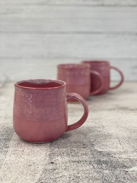 Pink glazed stoneware mug Blush Pink Bedroom Decor, Blush Pink Living Room, Blush Pink Bedroom, Blush Pink Nursery, Pink Living Room Decor, Pink Bathroom Decor, Pink Wall Decor, Pink Bedroom Decor, Pink Room Decor