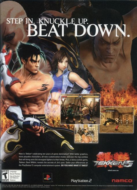 Tekken Poster, Tekken Aesthetic, Video Game Ads, Video Game Aesthetic, Gaming Magazine, Tekken Girls, Video Game Magazines, Game Ads, Retro Games Poster