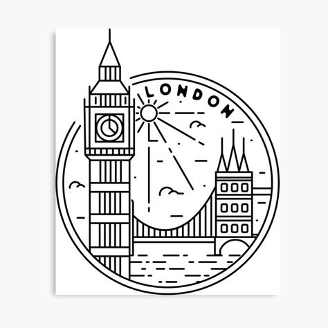 Big Ben Tattoo, England Tattoo, London Drawing, Best Tattoo Ever, London Big Ben, London Tower, London Tattoo, Big Ben London, Simple Canvas Paintings