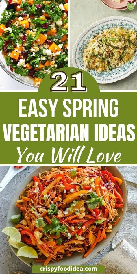 Vegetarian Easter Dinner, Vegetarian Dinner Spring, Spring Dinner Ideas Vegetarian, Spring Plant Based Meals, Sunday Vegetarian Dinner Ideas, Vegetarian Meals For A Crowd, Spring Vegetarian Recipes, Spring Vegetarian Meals, Easy Spring Meals