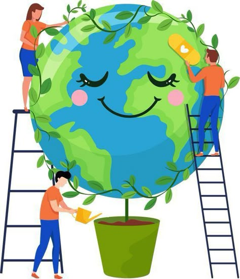 Environment Day Illustration, Environment Drawing Ideas, World Ozone Day, World Environment Day Posters, Happy World Environment Day, Earth Day Drawing, Earth Day Posters, Earth Day Projects, Hanging Craft Ideas