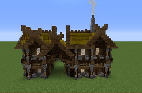 Viking Stables - Blueprints for MineCraft Houses, Castles, Towers, and more | GrabCraft Minecraft Cool, Minecraft Building Blueprints, Construction Minecraft, Minecraft Kingdom, Minecraft Building Guide, Case Minecraft, Minecraft Decoration, Minecraft Structures, Minecraft House Plans