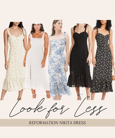 Reformation Nikita Dress, Curvy Body Types, The Reformation, Western Dress, Reformation Dress, Reformation Dresses, Hoco Dresses, Western Dresses, 50 Fashion