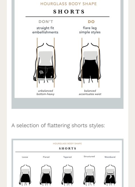 Hour Glass Figure Outfits Aesthetic, Shorts For Hourglass Shape, Bottom Hourglass Outfits, Hourglass Body Shape Fashion, Hourglass Body Shape Outfits, Triangle Body Shape Fashion, Hourglass Style, Romantic Body Type, Hourglass Figure Outfits