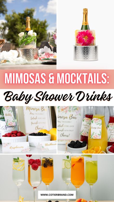 Celebrate the mom-to-be with delightful baby shower drinks. Discover mocktail recipes and non-alcoholic mimosas for a joyful beverage bar. Non Alcoholic Mimosa, Modern Baby Shower Games, Baby Shower Drinks, Beverage Bar, Mocktail Recipes, Sip Sip Hooray, Sparkling Cider, Birthday Brunch, Mimosa Bar