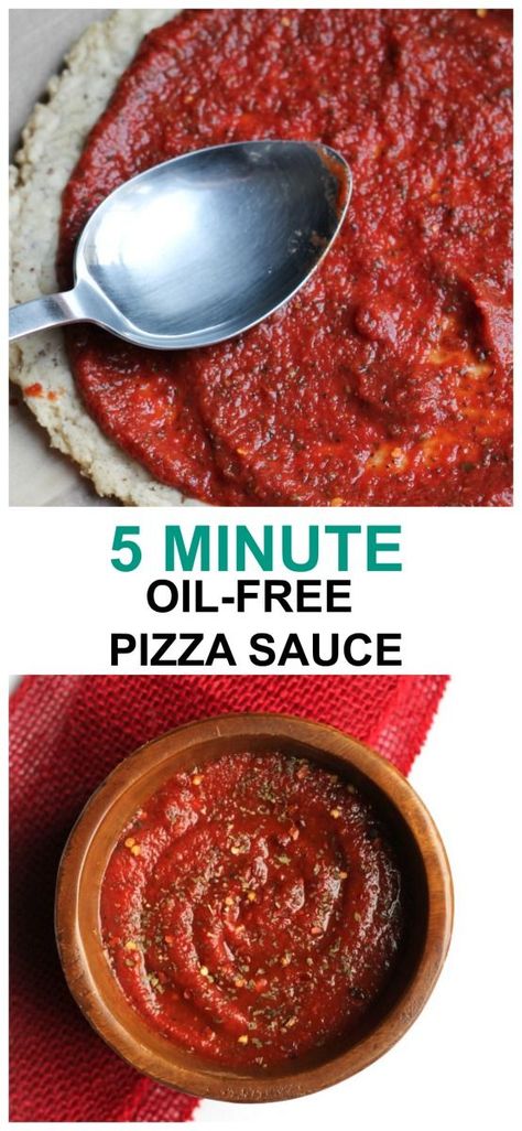 Vegan Pizza Sauce Recipe, Pizza Base Sauce, Healthy Pizza Sauce, Vegan Pizza Sauce, Pizza Sauce Easy, Plant Based Pizza, Dairy Free Dips, Oil Free Vegan Recipes, Pizza Sauce Recipe