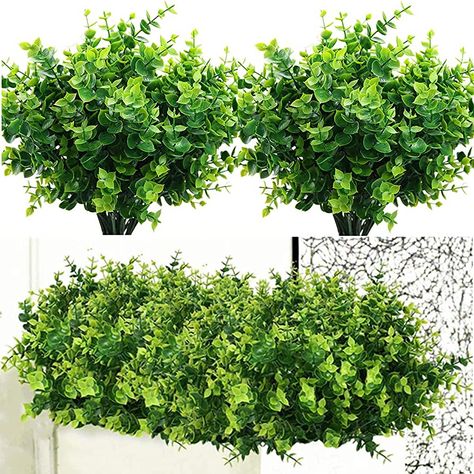 PASYOU Artificial Shrub, Fake Bush Simulation Eucalyptus Grass Greenery Leaves Plastic Plants Indoor Outdoor Outside Home Garden Office Bathroom Verandah Wedding Décor Decoration Planter Filler 8 Pcs : Amazon.ca: Home Planter Filler, Hanging Vines, Fern Plant, Family Garden, Office Bathroom, Plants Indoor, Garden Office, Eucalyptus Leaves, Fake Plants