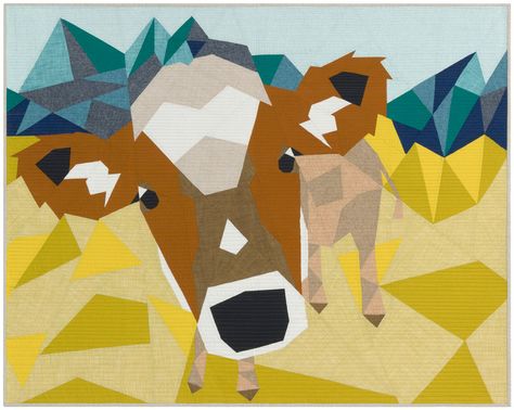 Cow Quilts, Lion Quilt, Violet Craft, Quilts Modern, Block Quilts, Sewing Quilts, Paper Pieced Quilt Patterns, Foundation Paper Piecing Patterns, Barn Quilt Designs