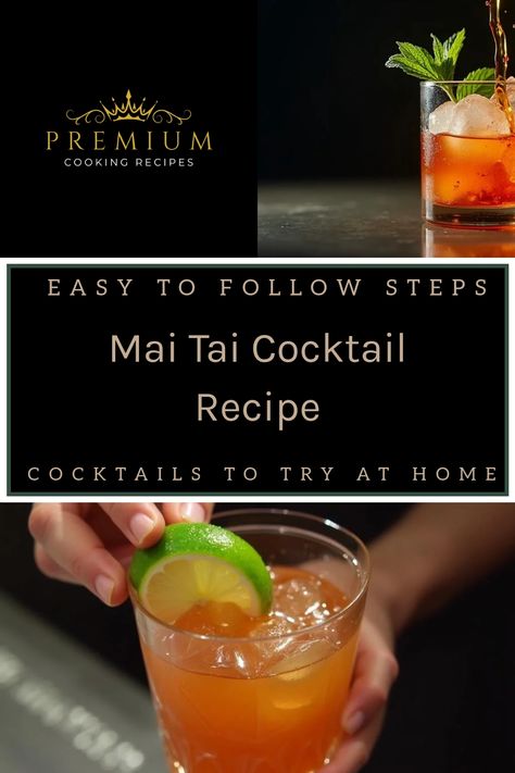 Whether you crave a taste of paradise or simply want to master mixology’s most iconic tiki drink, this Mai Tai recipe delivers. Maitai Cocktail Recipe, Maitai Cocktail, Mai Tai Cocktail Recipes, Mai Tai Recipe, Mai Tai Cocktail, Drink Night, Tiki Drink, Daiquiri Cocktail, Aged Rum