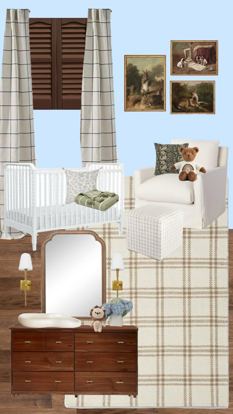 Cottage Nursery Boy, Antique Boy Nursery, Ralph Lauren Inspired Nursery, Ralph Lauren Nursery Baby Boy, Ralph Lauren Nursery, Classic Boy Nursery, Vintage Sports Nursery, Cabin Nursery, Vintage Nursery Boy