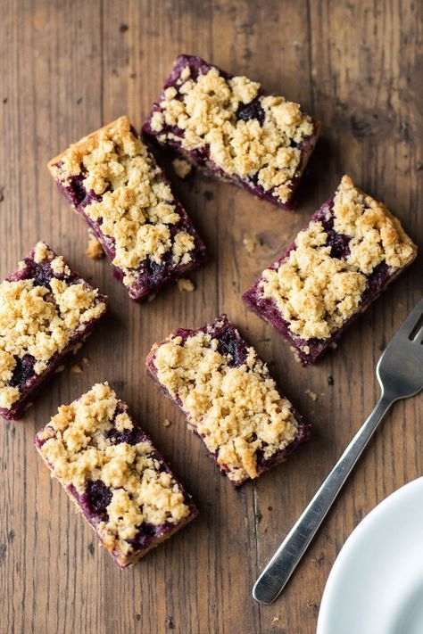 Huckleberry Crumb Bars Recipe

Ingredients

- 2 cups all-purpose flour
- 1 cup rolled oats
- 1/2 cup brown sugar
- 1/2 teaspoon baking soda
- 1/2 teaspoon salt
- 1 cup unsalted butter, softened
- 2 cups huckleberries (fresh or frozen)
- 1/2 cup granulated sugar
- 1 tablespoon lemon juice

Instructions 

- Preheat oven to 350°F (175°C). Grease and line a 9x13-inch baking dish with parchment paper.
- In a large bowl, mix together flour, oats, brown sugar, baking soda, and salt. Add softened butter and mix until crumbly.

Full Recipe on... Huckleberry Dessert Recipes, Huckleberry Bars, Huckleberry Crumble, Huckleberry Desserts, Huckleberry Recipes, Crumb Bars, Fresh Tomato Recipes, Homemade Salsa Recipe, Oat Bars