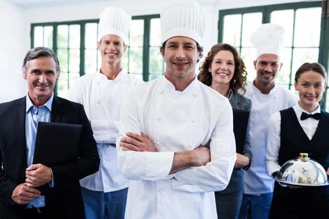 Complete List of Restaurant Staff [Roles + Responsibilities] Staff Photos, Restaurant Staff, Starting A Restaurant, Catering Industry, Restaurant Themes, Cleaning Crew, Restaurant Service, Small Restaurants, Cooking Seafood