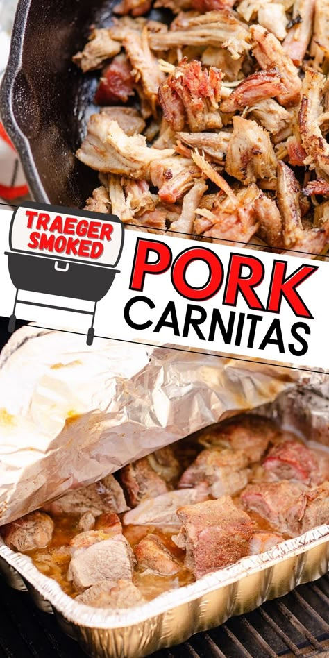 Smoked Pork Carnitas, Smoked Pork Roast, Pulled Pork Carnitas, Pork Carnitas Recipe, Smoked Pork Shoulder, Mexican Flavors, Pulled Pork Tacos, Carnitas Recipe, Smoked Pulled Pork