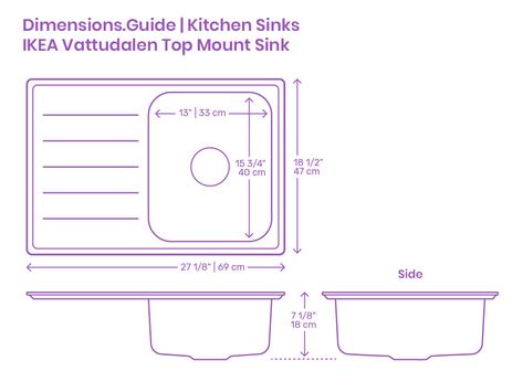 Kitchen Sink Dimensions, Sink Drawing, Sink Dimension, Architecture Symbols, Kitchen Island With Sink, Human Dimension, Top Mount Kitchen Sink, Sink In Island, Architecture Design Process