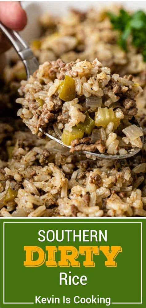 Texas Dirty Rice, Dirt Rice Recipes, Chicken Gizzard And Rice Recipe, Jail House Rice, Dirty Rice Seasoning Recipe, Southern Dirty Rice Recipe, How To Make Dirty Rice, Dirty Rice Seasoning, Authentic Dirty Rice Recipe