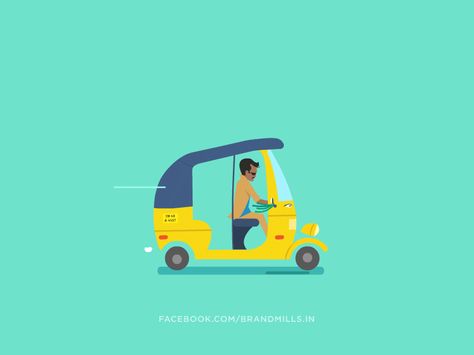 Rajnikanth Illustration, Car Animation Gif, New Year Motion Graphics, Car Motion Graphics, Indian Animation, Ride Sharing App, Fan Gif, Car Animation, Motion Graphics Tutorial