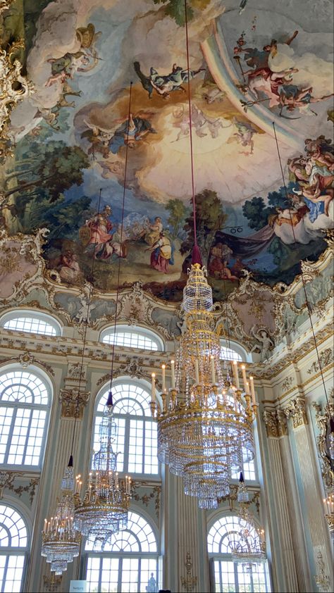 Munich Germany Aesthetic, Ballroom Aesthetic, Germany Aesthetic, Germany Munich, Castle Aesthetic, History Art, Baroque Architecture, Munich Germany, Art Architecture