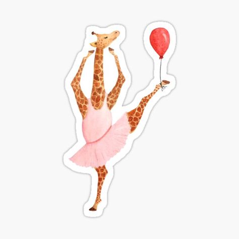 Ballerina Arabesque, Girlhood Art, Animal Ballerina, Ballerina Animals, Ballet Illustration, Ballerina Painting, Animals Art, Kids Poster, Arabesque