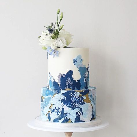 Comunion Cake, Modern Birthday Cakes, Soul Cake, Tiered Cakes Birthday, Anniversary Couple, Silver Cake, Light Blue Wedding, Wedding Cakes Blue, Cruise Wedding